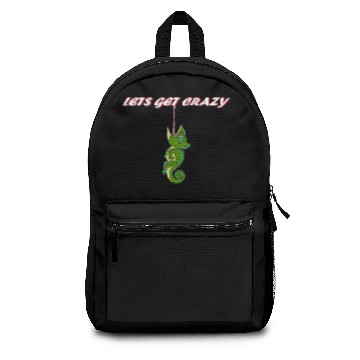 Discover lets get crazy chameleon Backpacks
