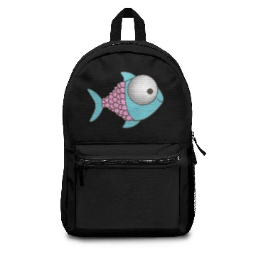 Discover Blue and Purple Cartoon Fish Backpacks