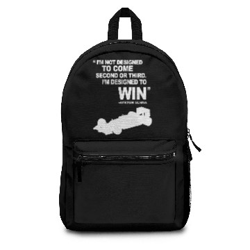 Discover Ayrton Senna legendary quote Backpacks
