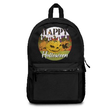 Discover Halloween Merch With Three Wicked Pumpkins Faces Backpacks