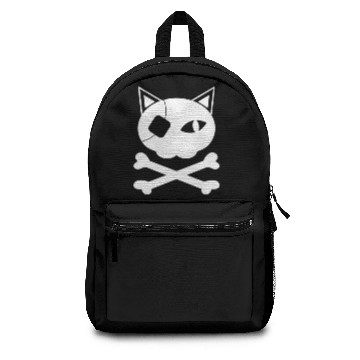 Discover Cat Skull Scary Cat Halloween Backpacks