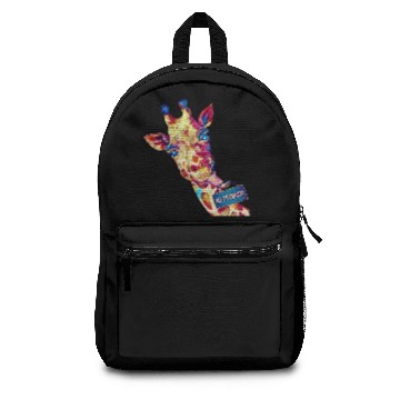 Discover Giraffe fun birthday ART Backpacks