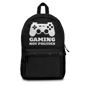Discover Gaming Not Politics Backpacks