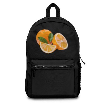 Discover orange fruit lowpoly Backpacks