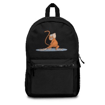 Discover Monkey yoga bow pose Backpacks