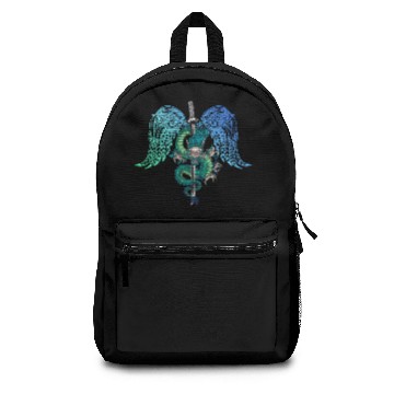 Discover Dragon Sword Angel Wings Backpacks