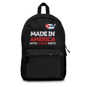 Discover Made in America With Cuban Parts Cuba USA Gift. Backpacks