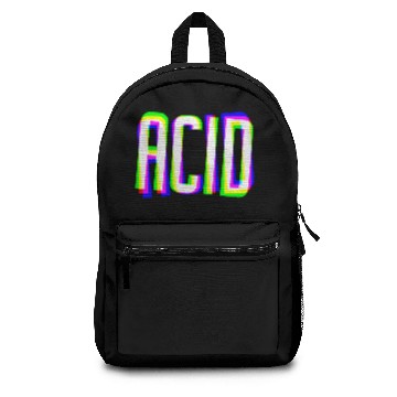 Discover acid house trippy glitch dj raver clubber edm gift Backpacks
