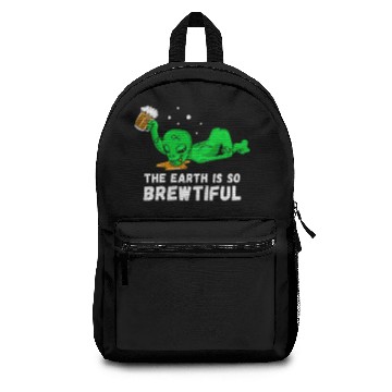 Discover Funny Drunk ET Alien Beer Drinker Craft Beer Backpacks
