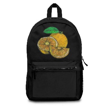 Discover Frash Orange Fruit illustration Backpacks