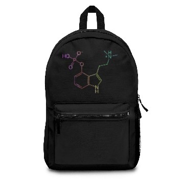 Discover Psilocybin Molecule Rainbow Style Magic Mushroom Backpacks