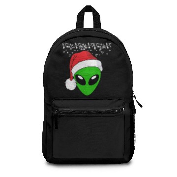 Discover Alien Christmas With Santa Hat Backpacks