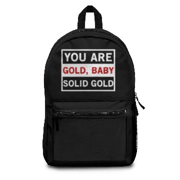 Discover You Are Gold Baby Solid Gold Backpacks