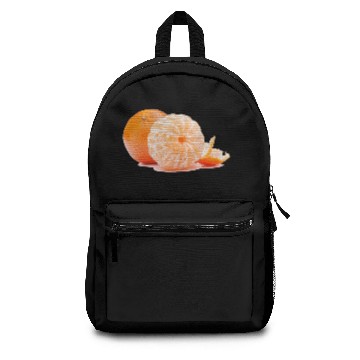 Discover Tangerine orange fruit Backpacks