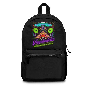 Discover Illuminati Pyramid Alien - Psychedelic Research Backpacks