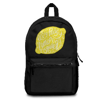Discover Easy Peasy Lemon Squeezy Fruit Funny Backpacks