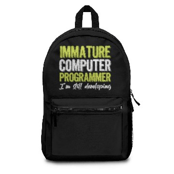 Discover Immature Computer Programmer Coder Developer Gift Backpacks
