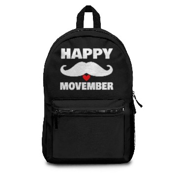 Discover Mustache MOVEMBER Gifts Backpacks