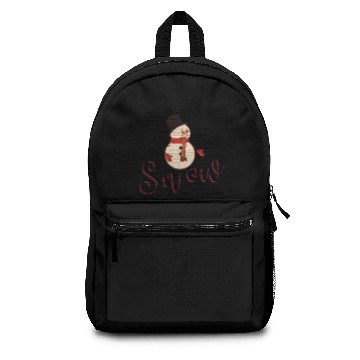 Discover Let it Snow Man Christmas Theme Backpacks