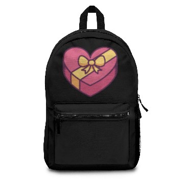 Discover Heart Shaped Gift Box With Bow Backpacks