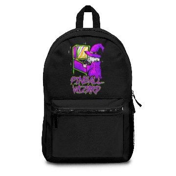 Discover Pinball Machine Funny Playing Pinball Wizard Retro Backpacks