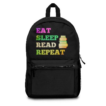 Discover Eat Sleep Read Repeat for Books Reader writer Backpacks