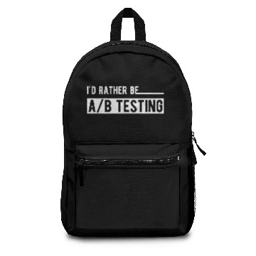 Discover Marketing - I'd rather be AB Testing Backpacks