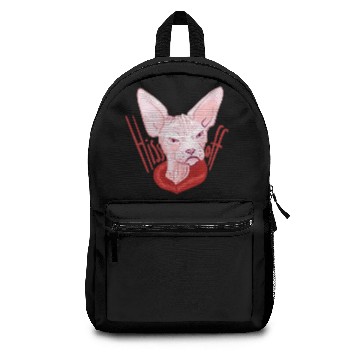 Discover Hiss off - angry sphynx cat Backpacks