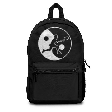 Discover Tennis Backspin Ying Yang Balance Backpacks