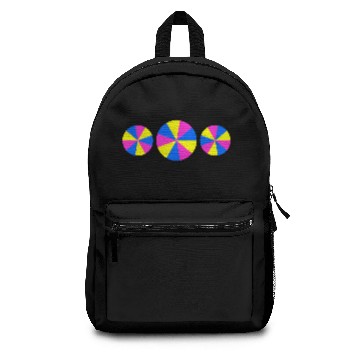 Discover circular disc modern abstract Backpacks