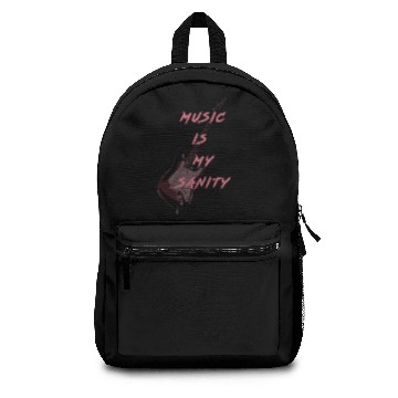 Discover music is my sanity Backpacks