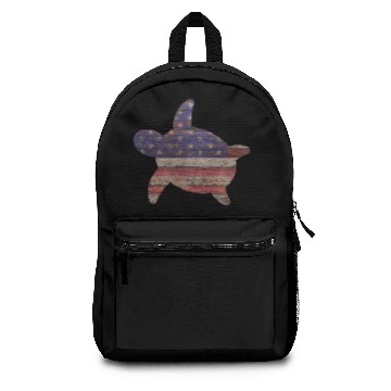 Discover Rustic Wood American Flag Backpacks