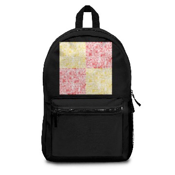 Discover yellow+red flower plants tropical pattern Backpacks
