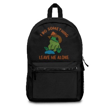 Discover frog with cowboy hat do something Backpacks