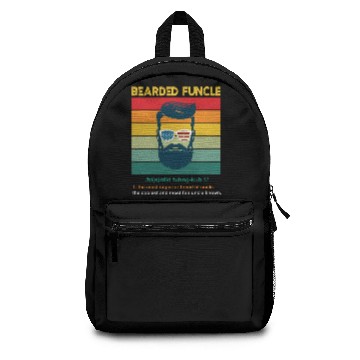 Discover Bearded Funcle Definition Uncle Retro Backpacks