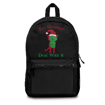 Discover I'm grumpy deal with it Backpacks