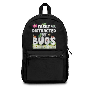 Discover Funny Bug Insects - Easy Distracted By Bugs Backpacks