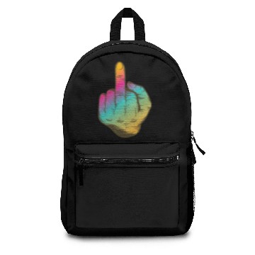 Discover Middle Finger Stinky Fuck You Offensive Symbol Backpacks
