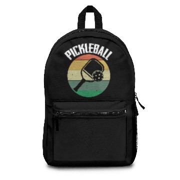 Discover Vintage Funny Pickleball Player Pickle Ball Gift Backpacks