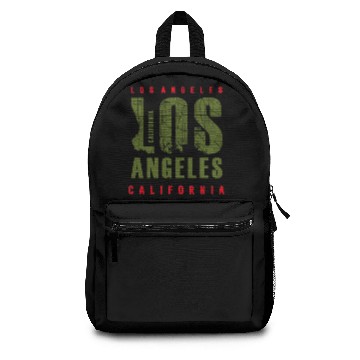 Discover California Los Angeles Font Backpacks
