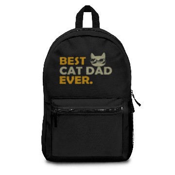 Discover Best Cat Dad Ever Funny Backpacks