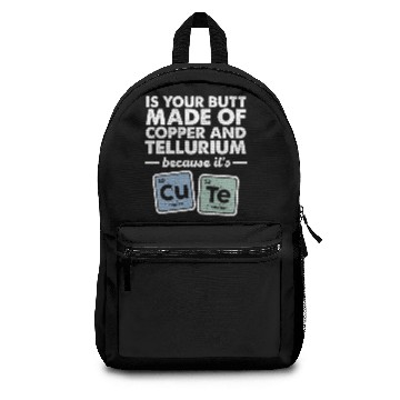 Discover CuTe Copper Tellurium Chemistry Periodic Elements Backpacks