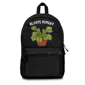 Discover Always Hungry Funny Venus Flytrap print Backpacks