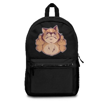 Discover Middle Finger Cat Backpacks
