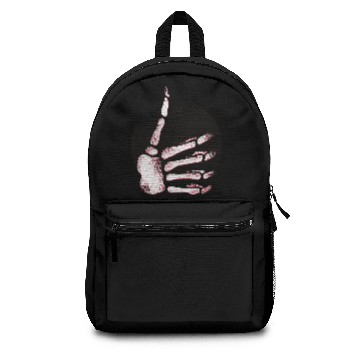 Discover Skeleton hand thumbs up symbol design Backpacks