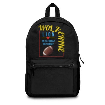 Discover Wolverine on Saturday Lion on Sunday Backpacks
