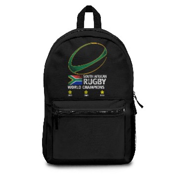 Discover South African Rugby Bokke Triple World Champions 2 Backpacks