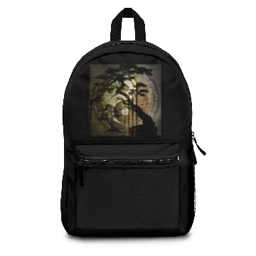 Discover bonsai ying yang Backpacks