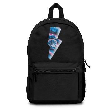 Discover Tie Dye Lightning Bolt Graphic Print Backpacks