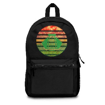 Discover Maya temple sunset Backpacks